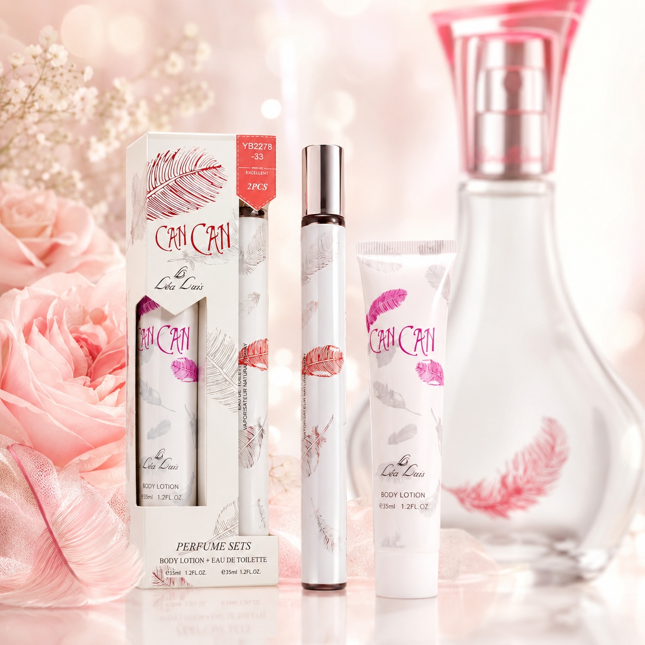 Set Can Can 2x35 ml damă, apă de toaletă 35 ml și cremă de m&acirc;ini/loțiune parfumată 35 ml