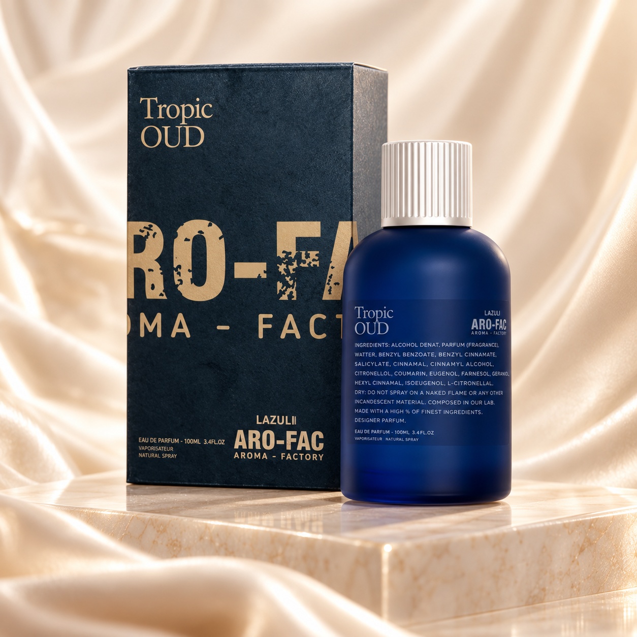 Tropic Oud Aro-Fac Lazuli 100 ml parfum unisex oriental dens cu oud trandafir turcesc si vanilie