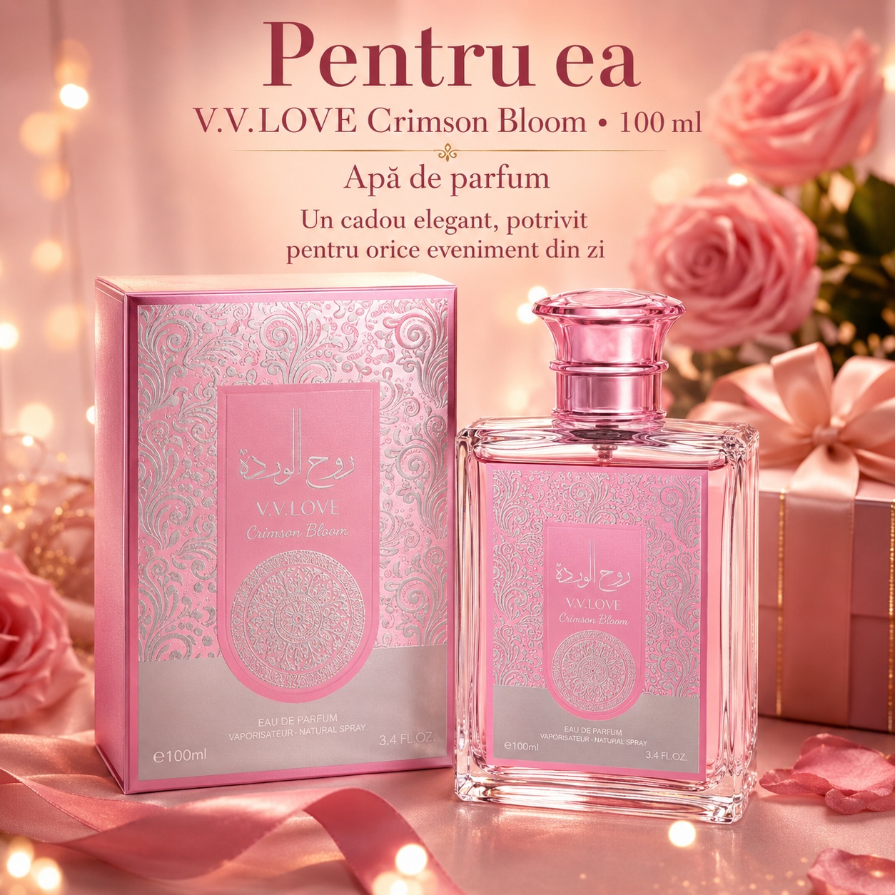 Parfum damă V.V. Love Crimson Bloom 100 ml cadou elegant