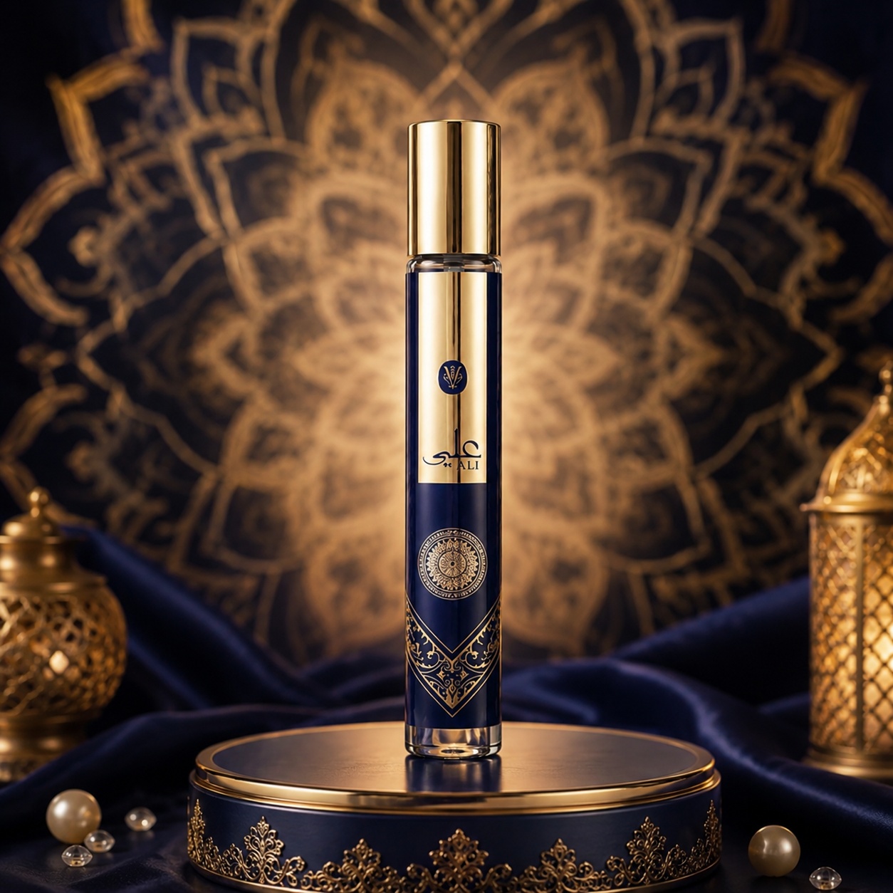 Ali V.V. Love parfum damă 35 ml sticlă elegantă albastru regal cu detalii aurii