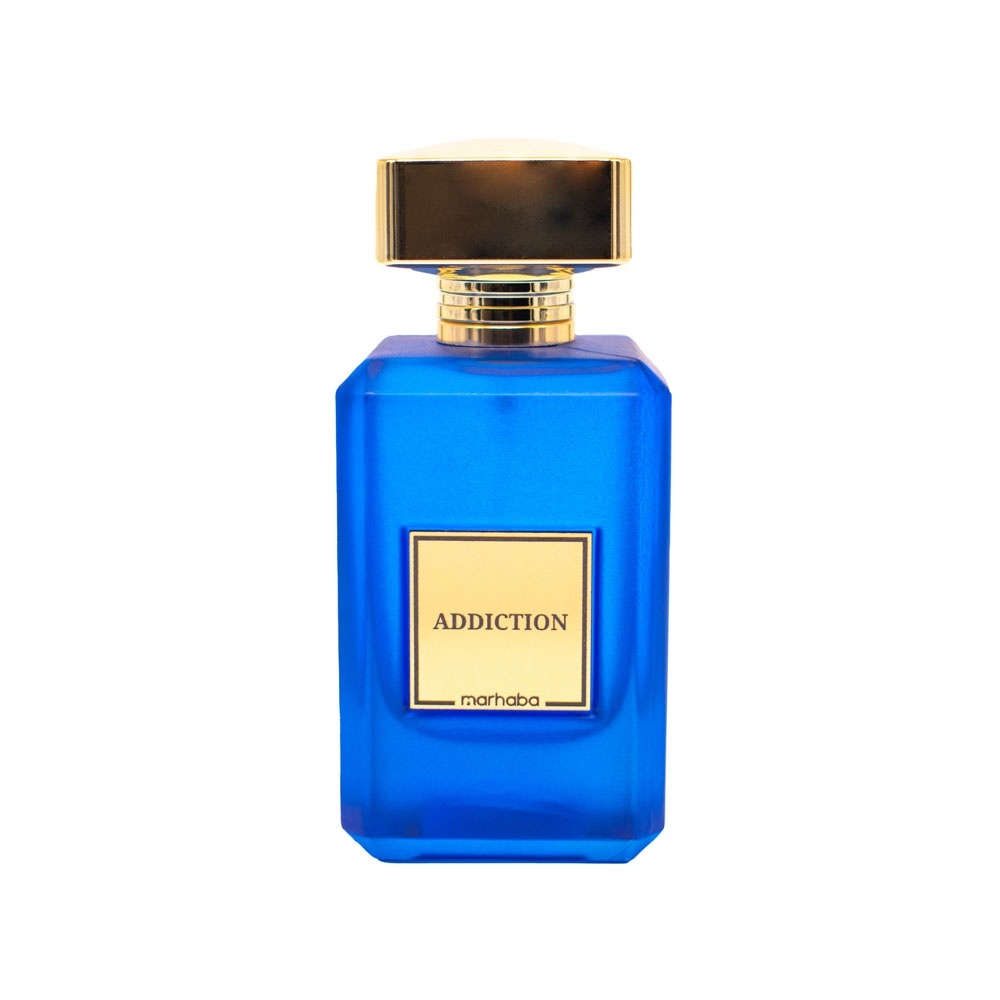 Flacon Addiction Marhaba Eau de Parfum 100 ml pe fundal alb