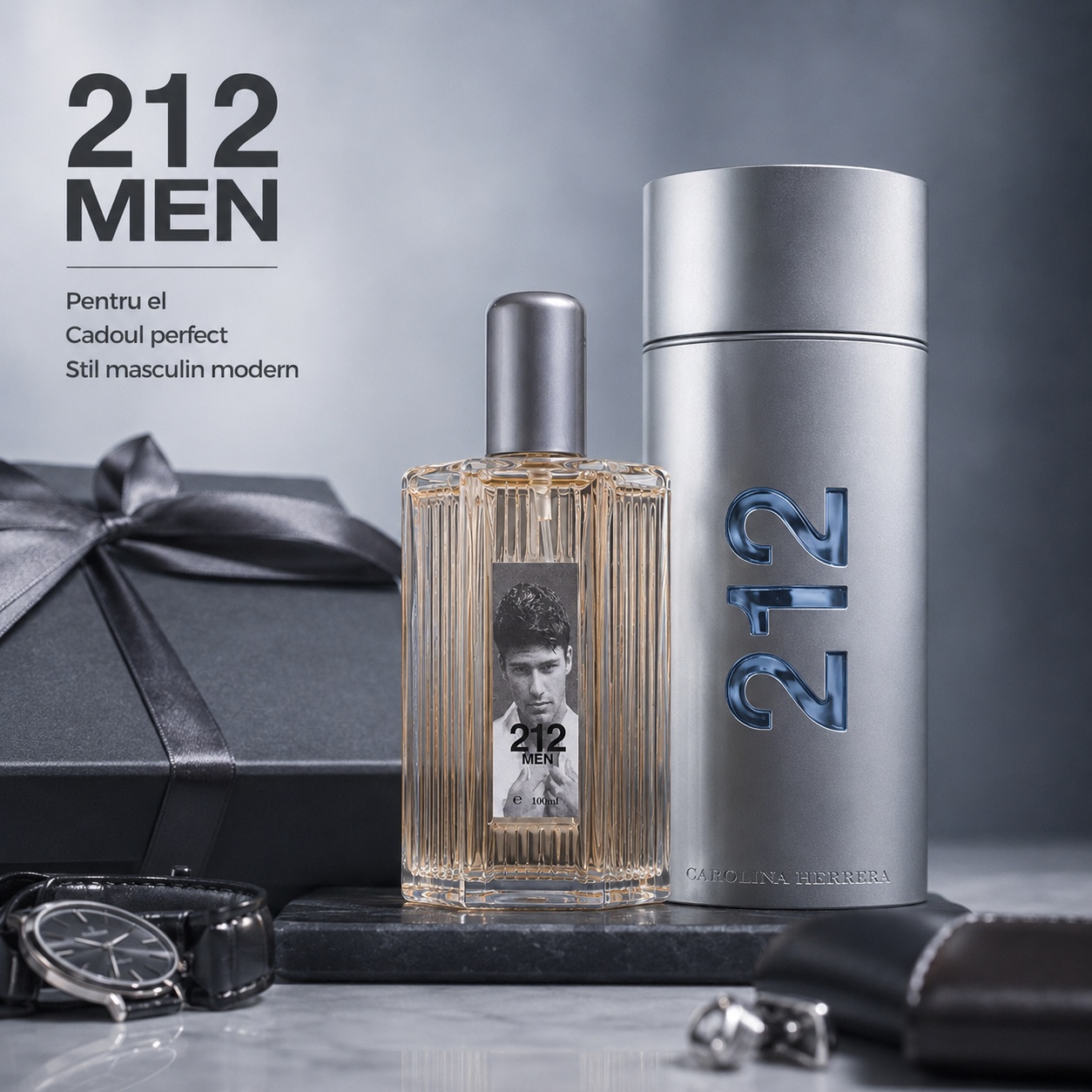212 Men parfum bărbat acorduri citrice verzi aromatice lemnoase și mosc
