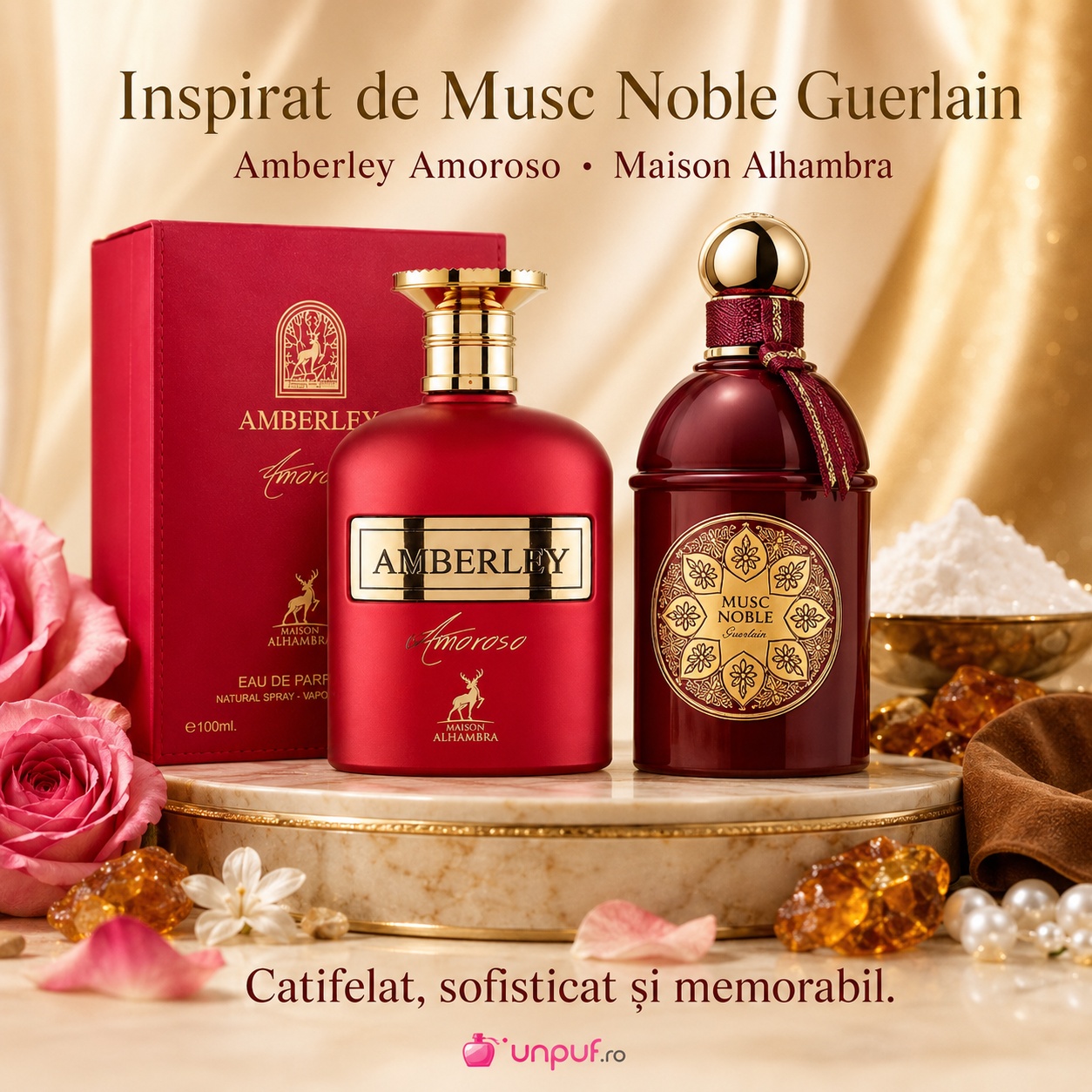 Alhambra Amberley Amoroso Maison Alhambra inspirat din Musc Noble Guerlain