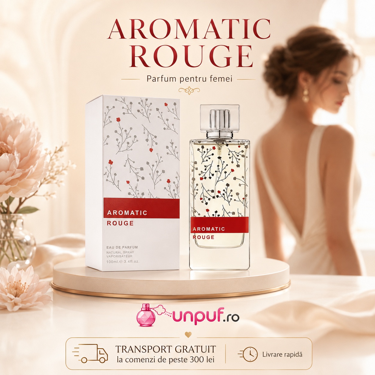 Alhambra Aromatic Rouge Maison Alhambra design elegant și prezentare premium pentru femei