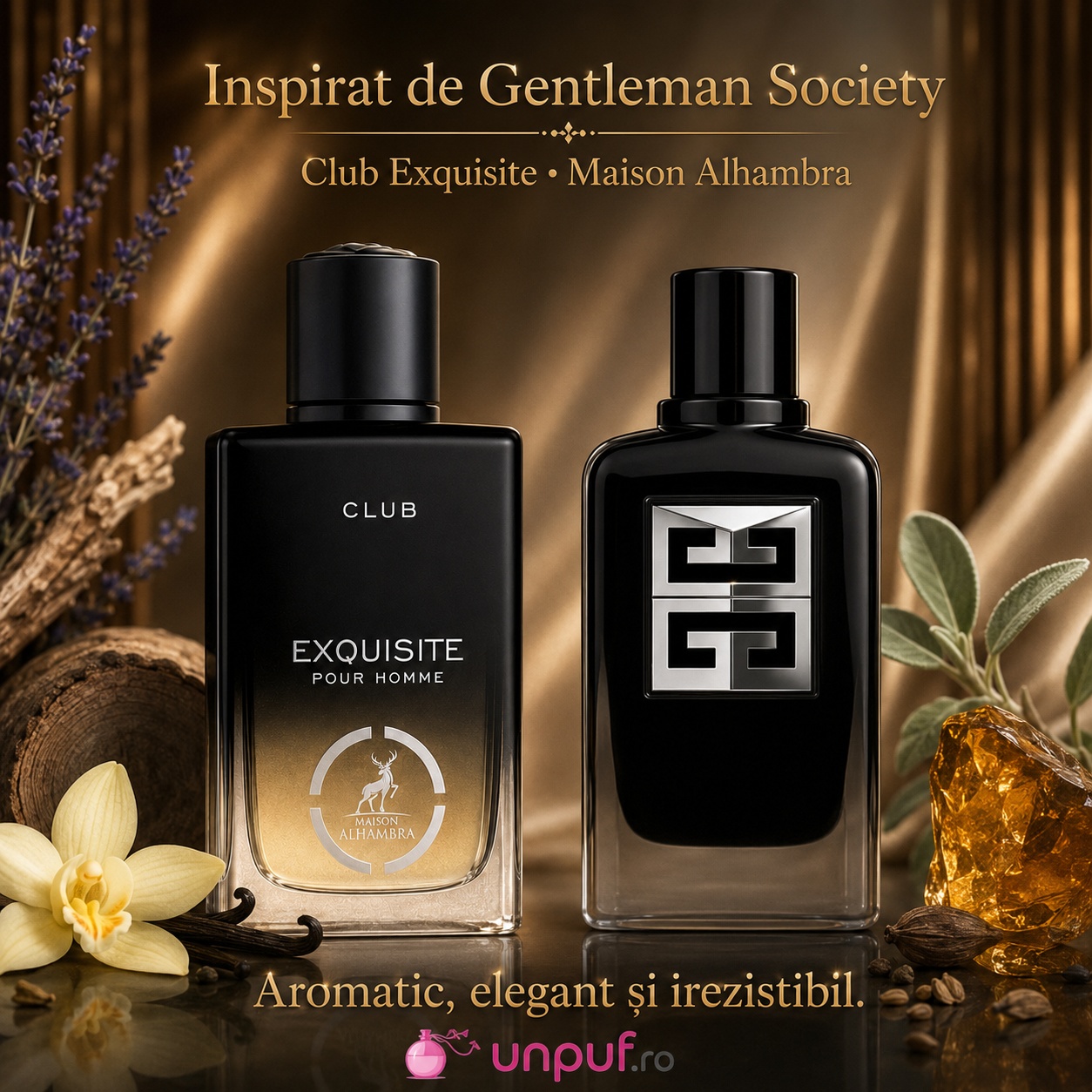 Alhambra Exquisite Club Maison Alhambra inspirat din Gentleman Society parfum arabesc masculin