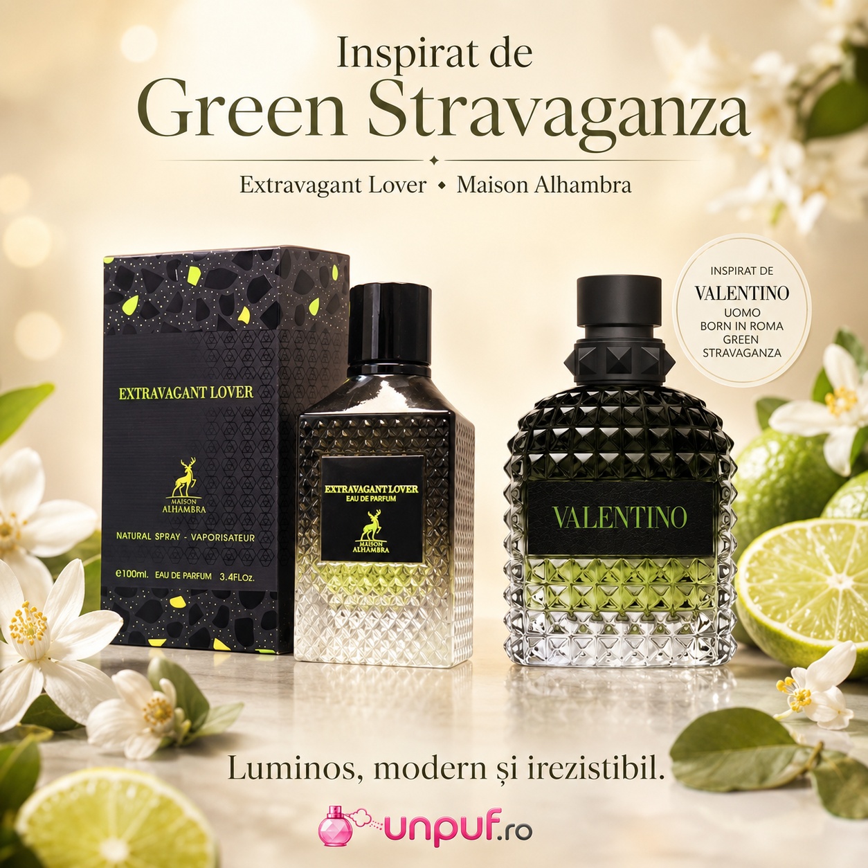 Alhambra Extravagant Lover Maison Alhambra inspirat din Green Stravaganza parfum unisex modern