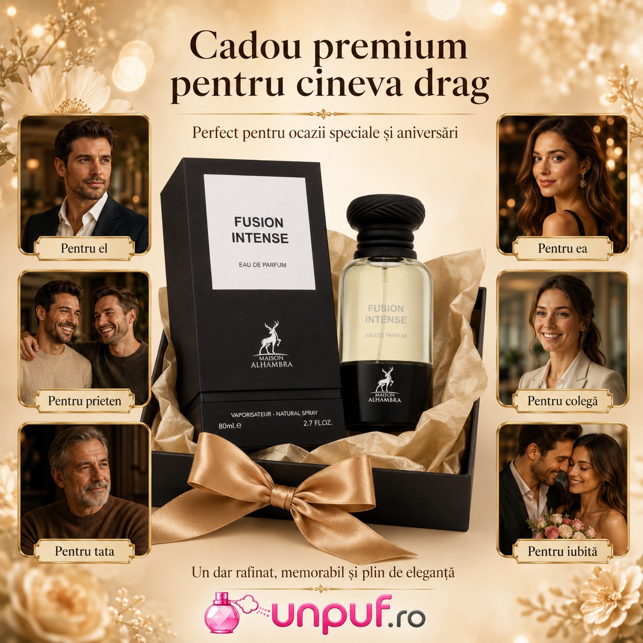 Alhambra Fusion Intense cadou premium pentru damă bărbat familie prieteni și persoane speciale