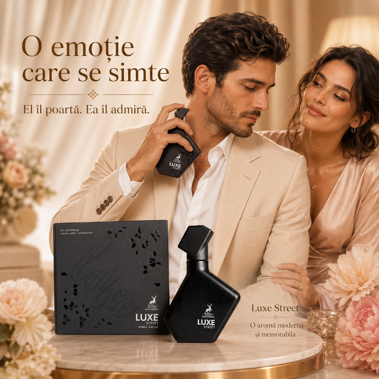 Alhambra Luxe Street parfum masculin elegant pentru întâlniri și momente speciale