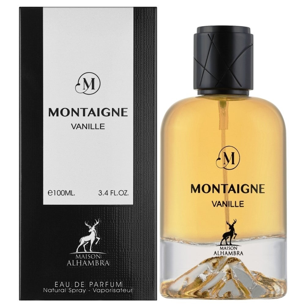 Produs real Alhambra Montaigne Vanille 100 ml cu sticlă și cutie Maison Alhambra