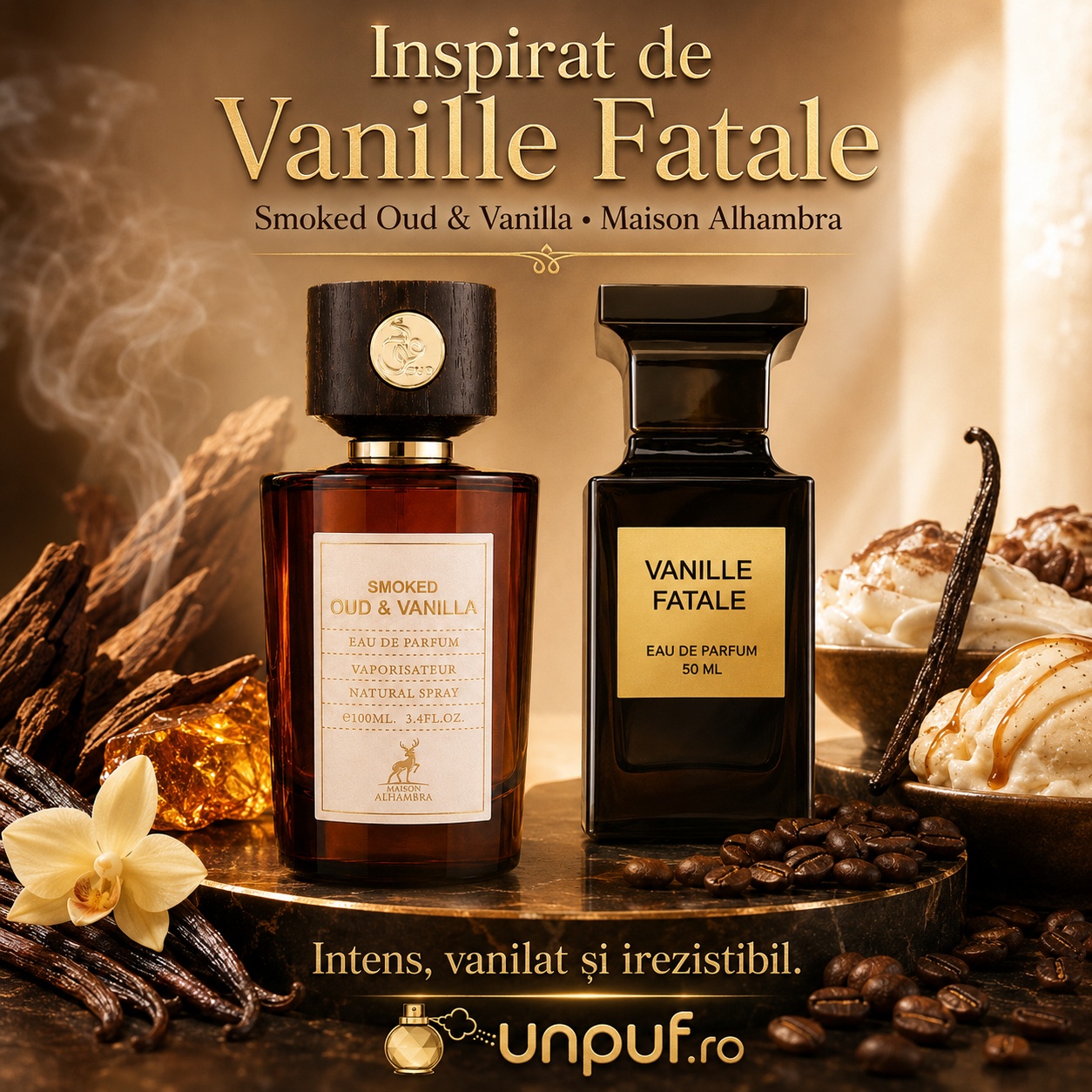 Alhambra Smoked Oud & Vanilla Maison Alhambra inspirat din Vanille Fatale