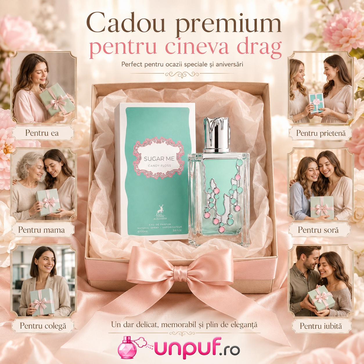 Alhambra Sugar Me Candy Floss cadou premium pentru iubită mamă soră prietenă sau colegă