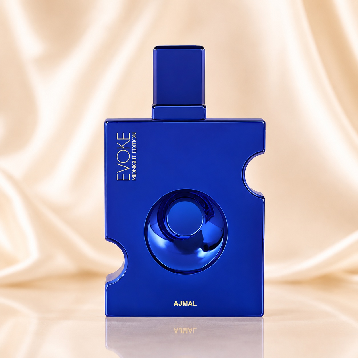 Flacon Ajmal Evoke Midnight Edition Her 75 ml albastru intens, design sculptural modern și elegant