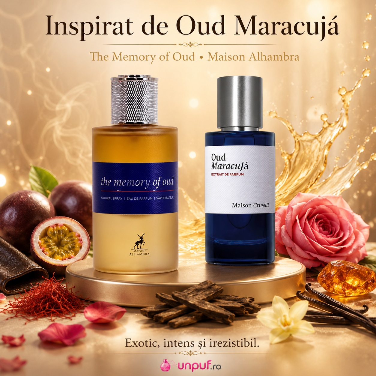 Alhambra The Memory Of Oud Maison Alhambra inspirat din Oud Maracuja