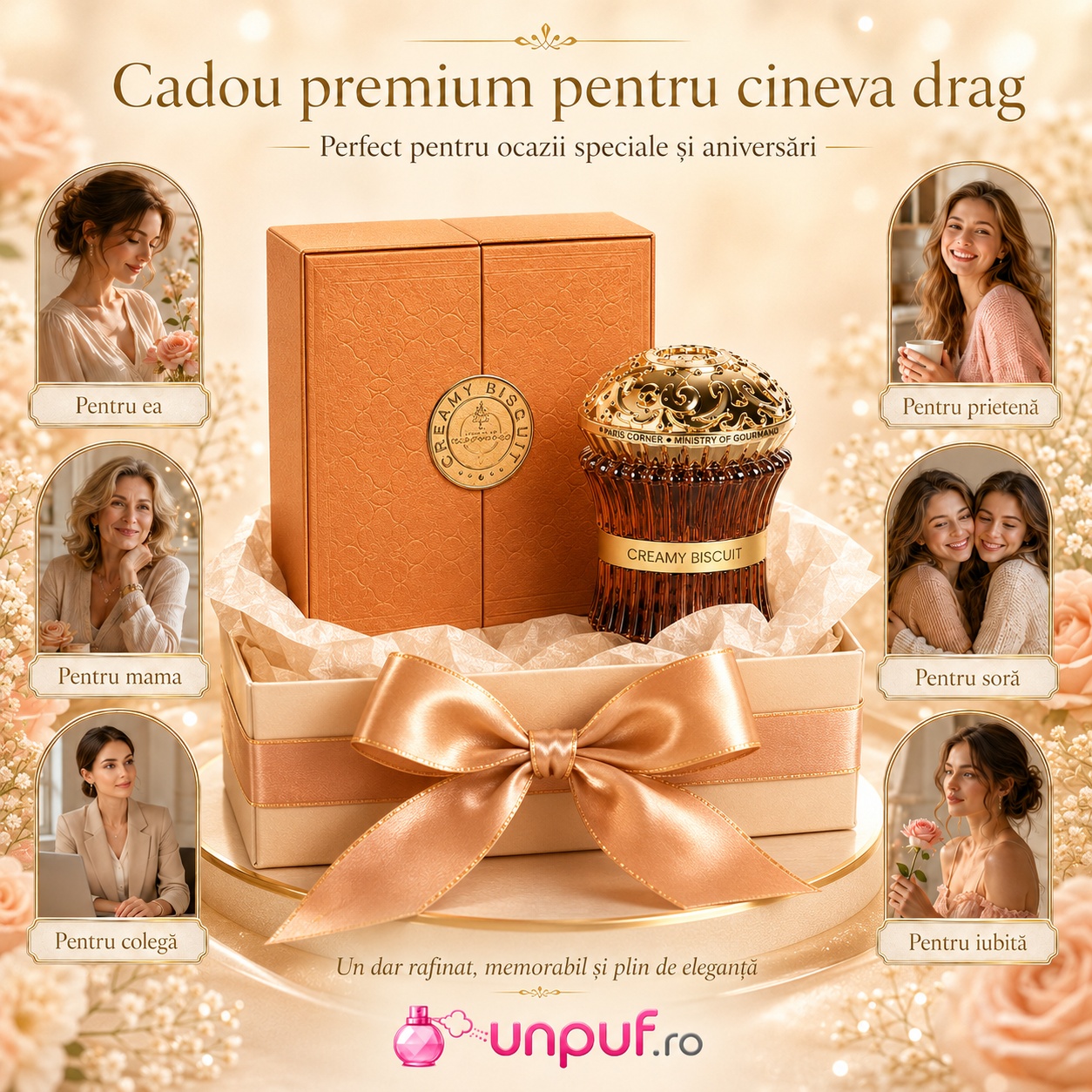 Creamy Biscuit cadou premium pentru iubită, mamă, soră, colegă sau prietenă