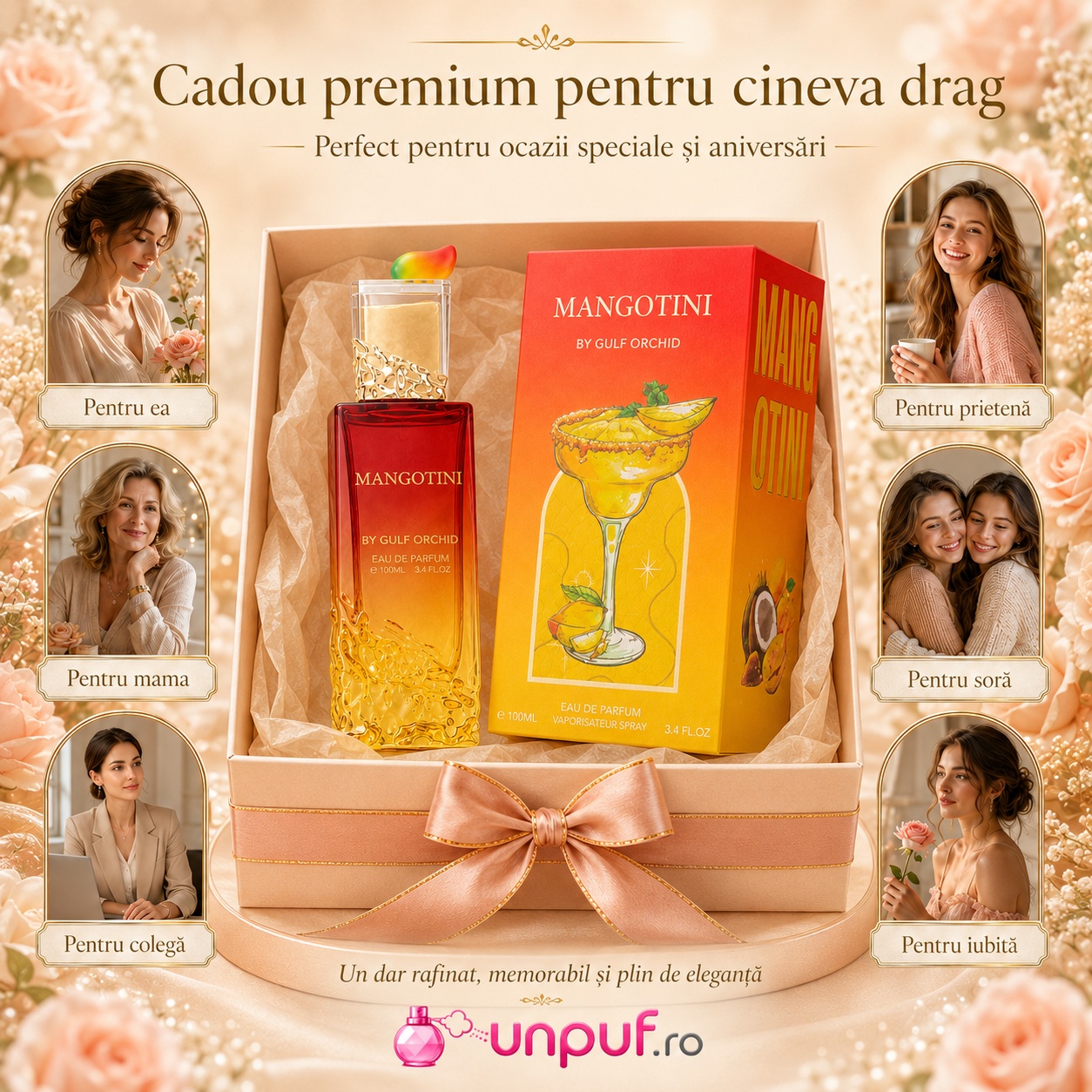 Mangotini cadou premium pentru ea, prietenă, mamă, soră, colegă sau iubită