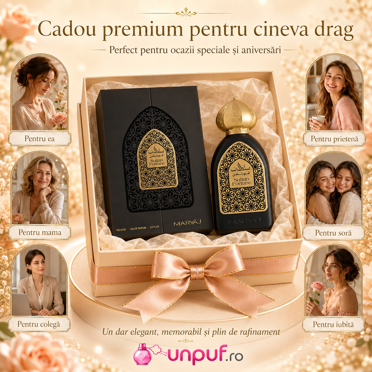 Maryaj Sultan Fortune cadou premium pentru cineva drag, perfect pentru ocazii speciale și aniversări