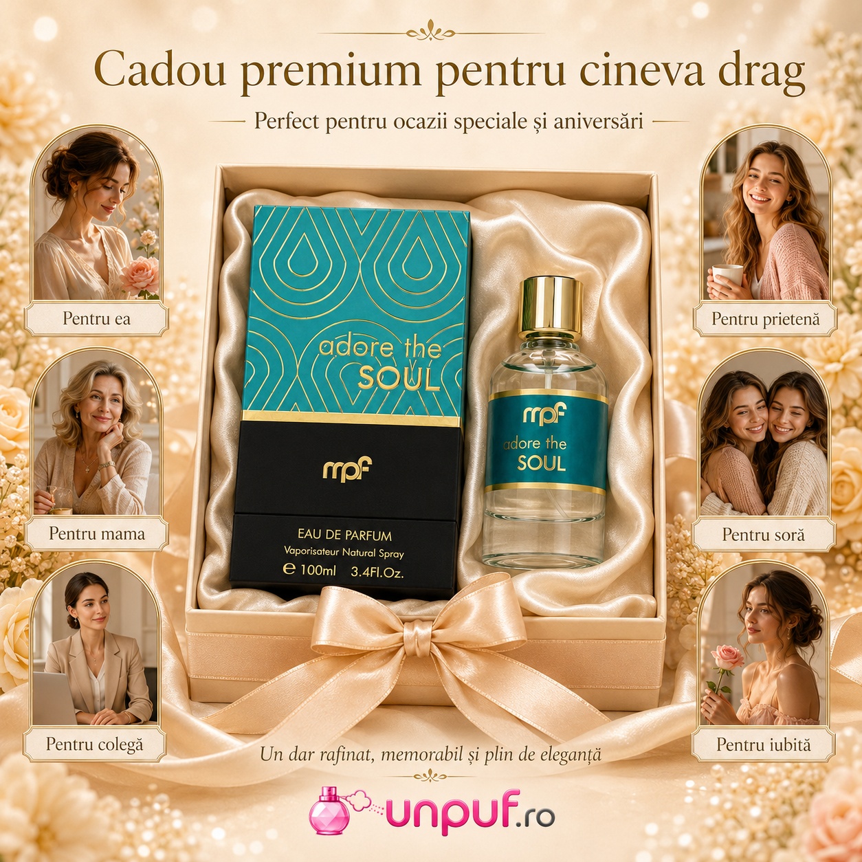 My Perfumes Adore De Soul cadou premium pentru ea, mamă, prietenă, soră, colegă sau iubită
