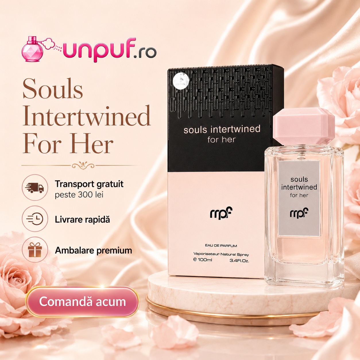 My Perfumes Souls Interwinded For Her parfum premium disponibil pe unpuf.ro cu livrare rapidă și transport gratuit peste 300 lei
