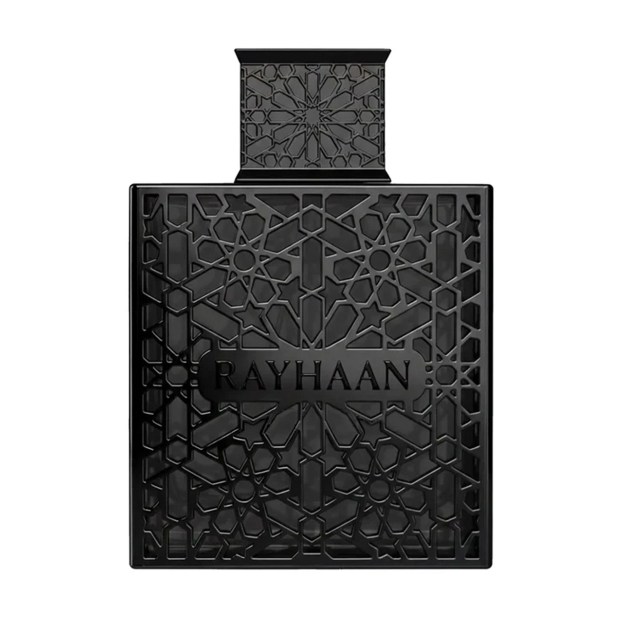 Obsidian Rayhaan 100 ml flacon individual negru pe fundal alb