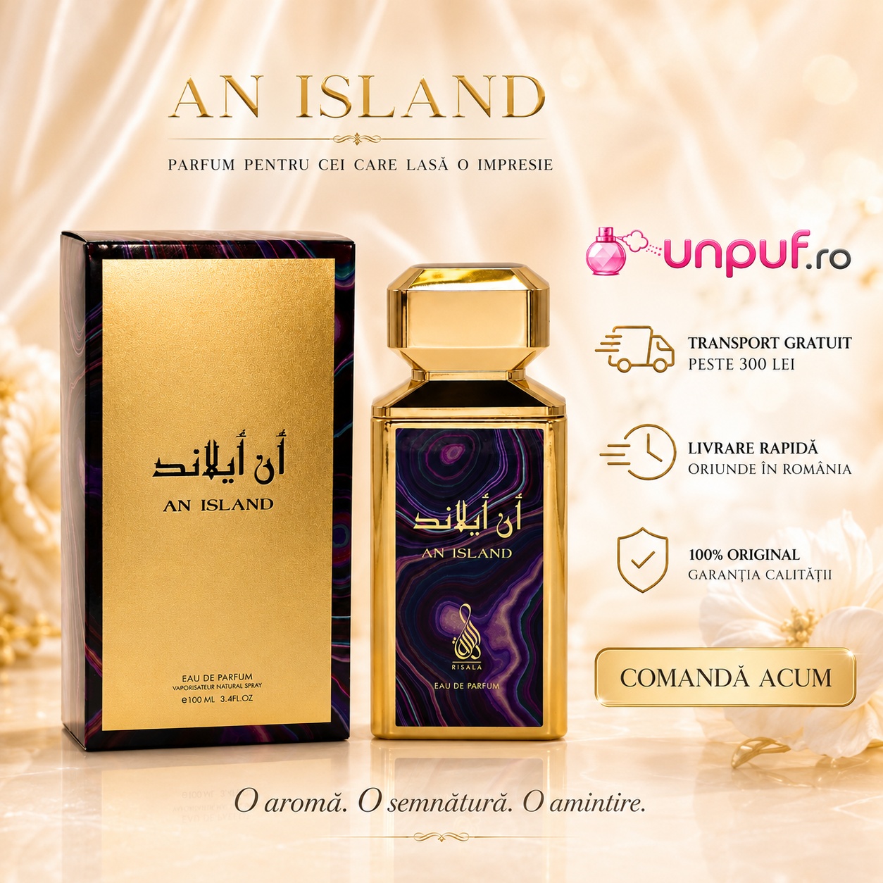 Parfum An Island Risala Series cu transport gratuit la comenzi eligibile UnPuf.ro și livrare rapidă