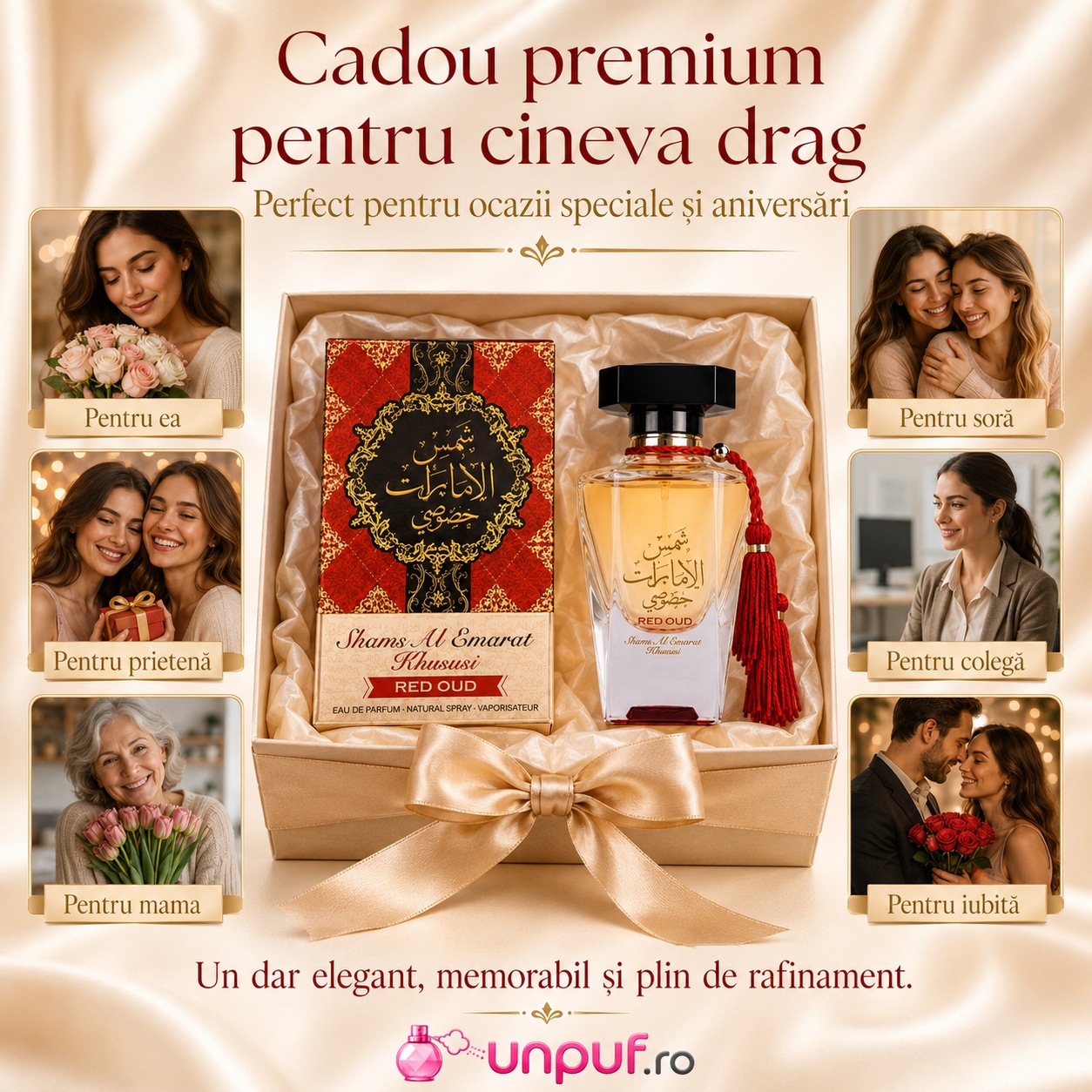 Ard Al Zaafaran Khususi Red Oud cadou premium pentru femei și persoane dragi