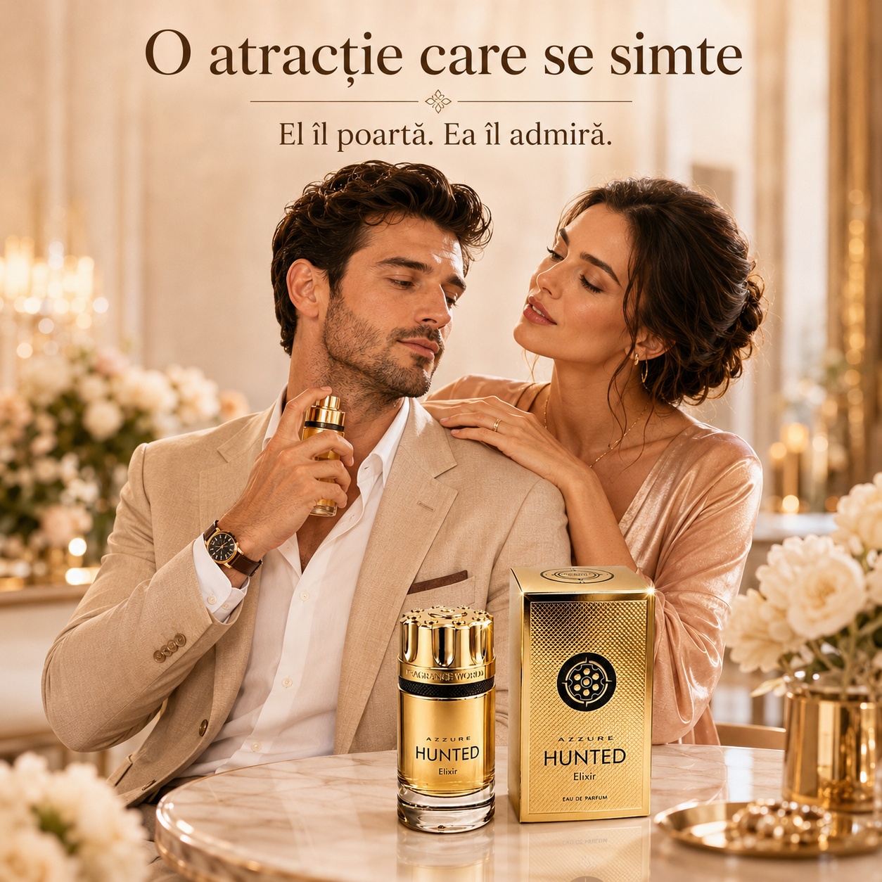 Azzure Hunted Elixir o atracție care se simte, parfum bărbătesc elegant și seducător