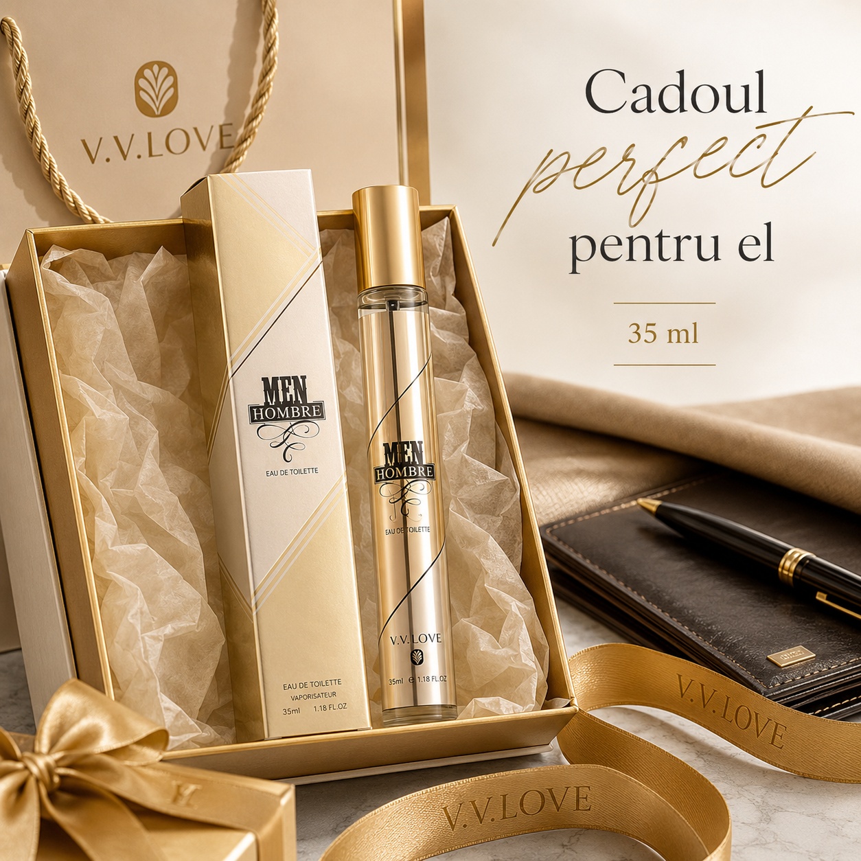 Parfum Men Hombre 35 ml cadou perfect pentru el parfum bărbătesc elegant V.V. Love
