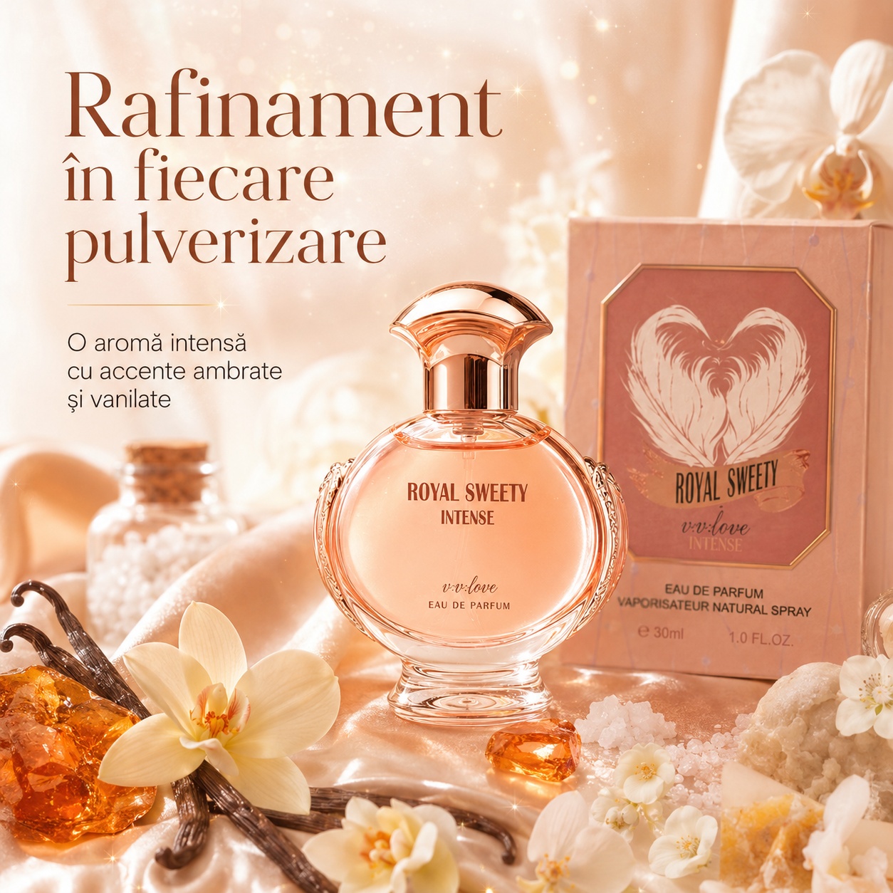 V.V. Love Royal Sweety Intense rafinament &icirc;n fiecare pulverizare