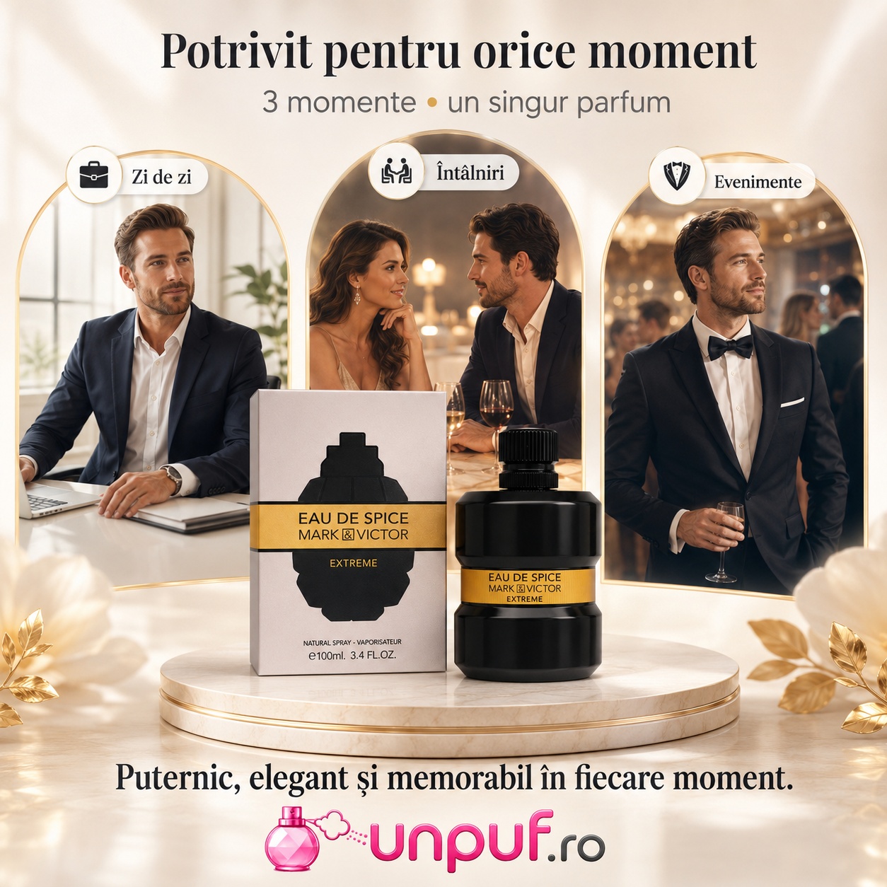 Eau De Spice Extreme Mark & Victor parfum potrivit pentru zi de zi &icirc;nt&acirc;lniri și evenimente