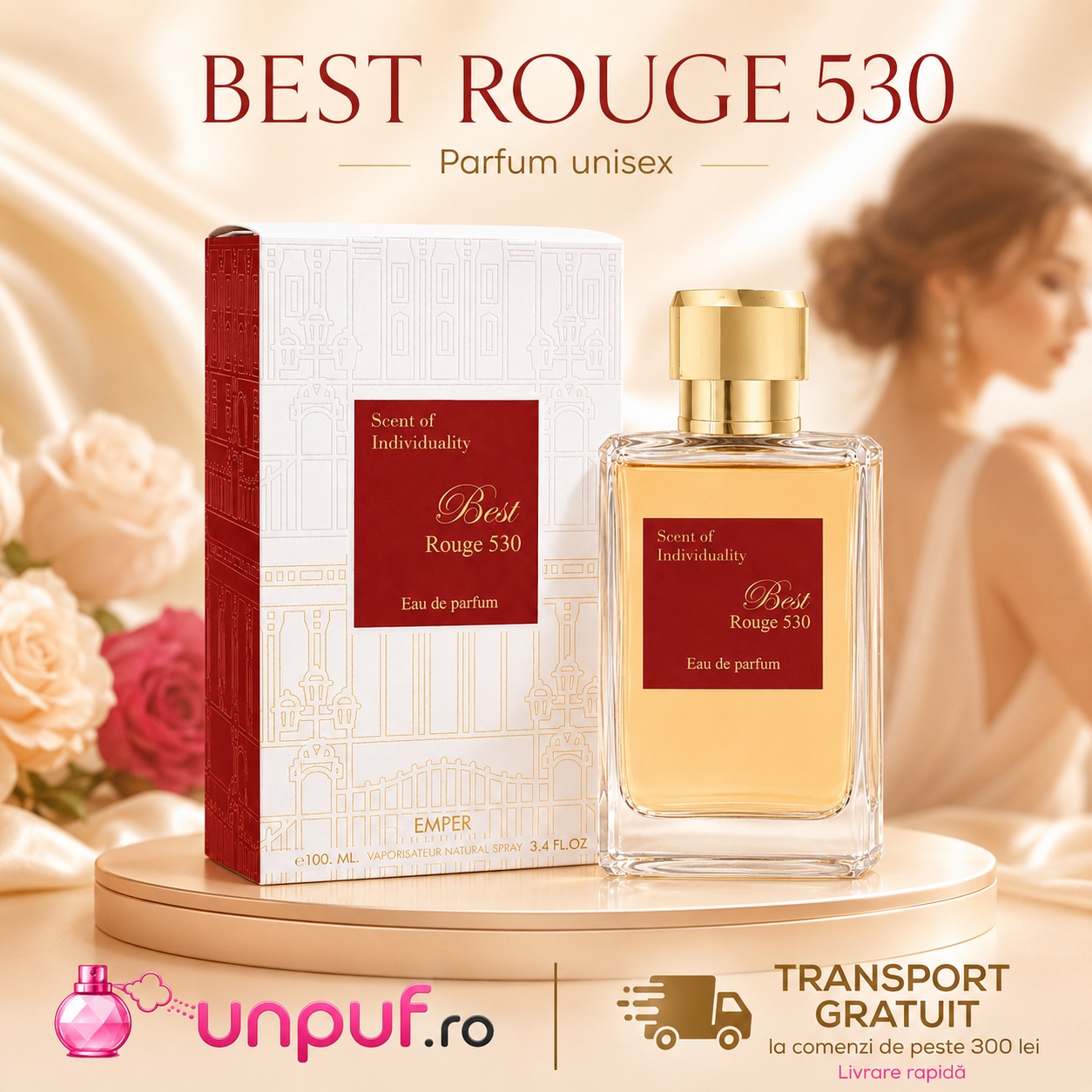 Emper Best Rouge 530 parfum de damă elegant, luminos, sofisticat și persistent