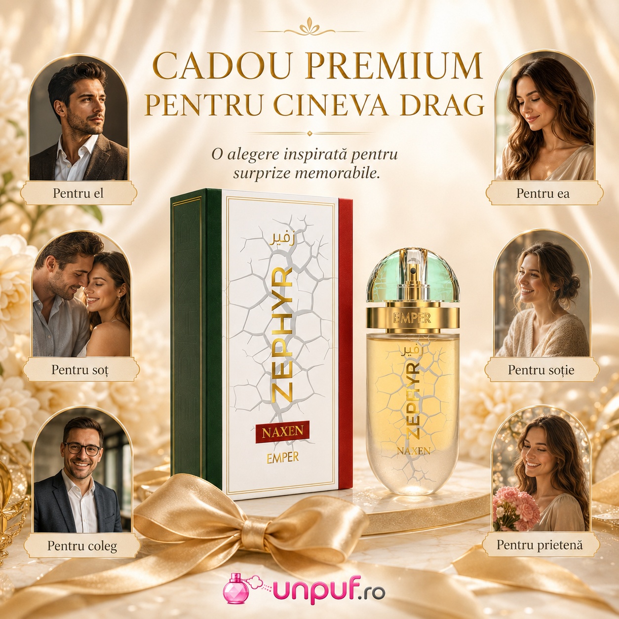 Cadou premium Emper Zephyr Naxen pentru el, pentru ea, tată, frate, prieten, coleg sau iubită