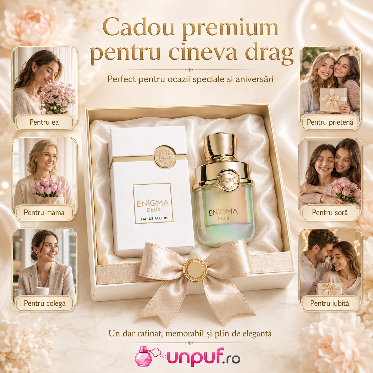 Cadou premium Enigma Deux French Avenue pentru el, pentru ea, prieten, coleg, partener sau persoană dragă