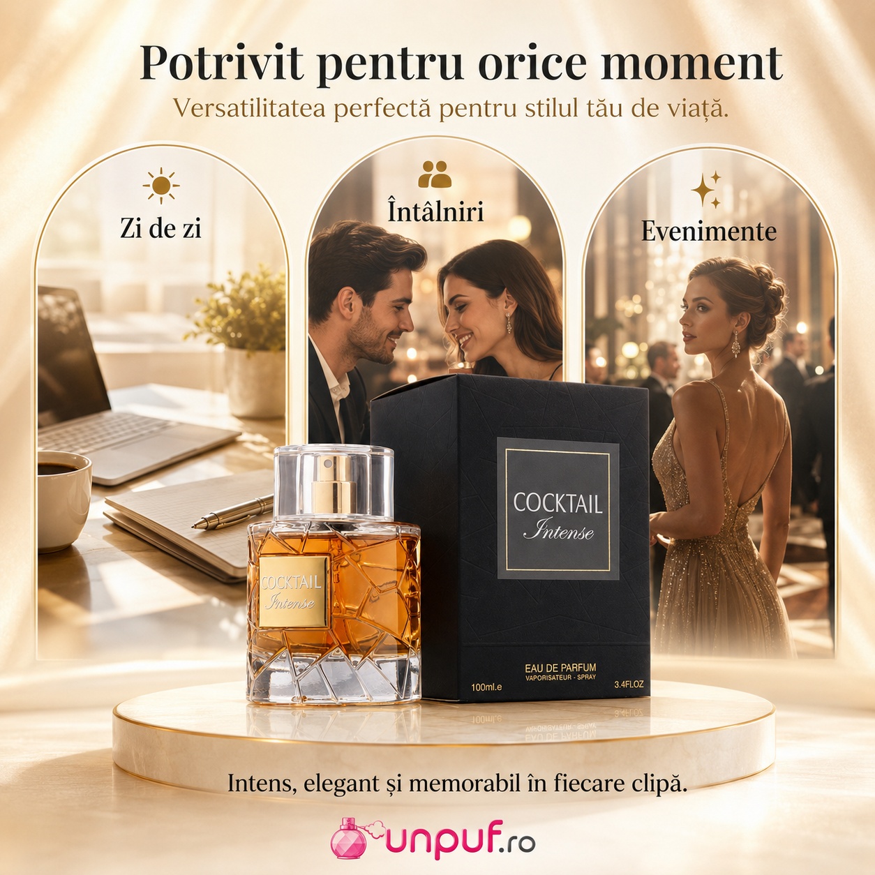 Cocktail Intense Fragrance World parfum potrivit pentru zi de zi întâlniri și evenimente