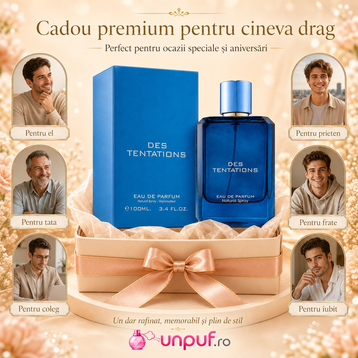 Des Tentations Fragrance World cadou premium pentru el tata frate coleg prieten și iubit