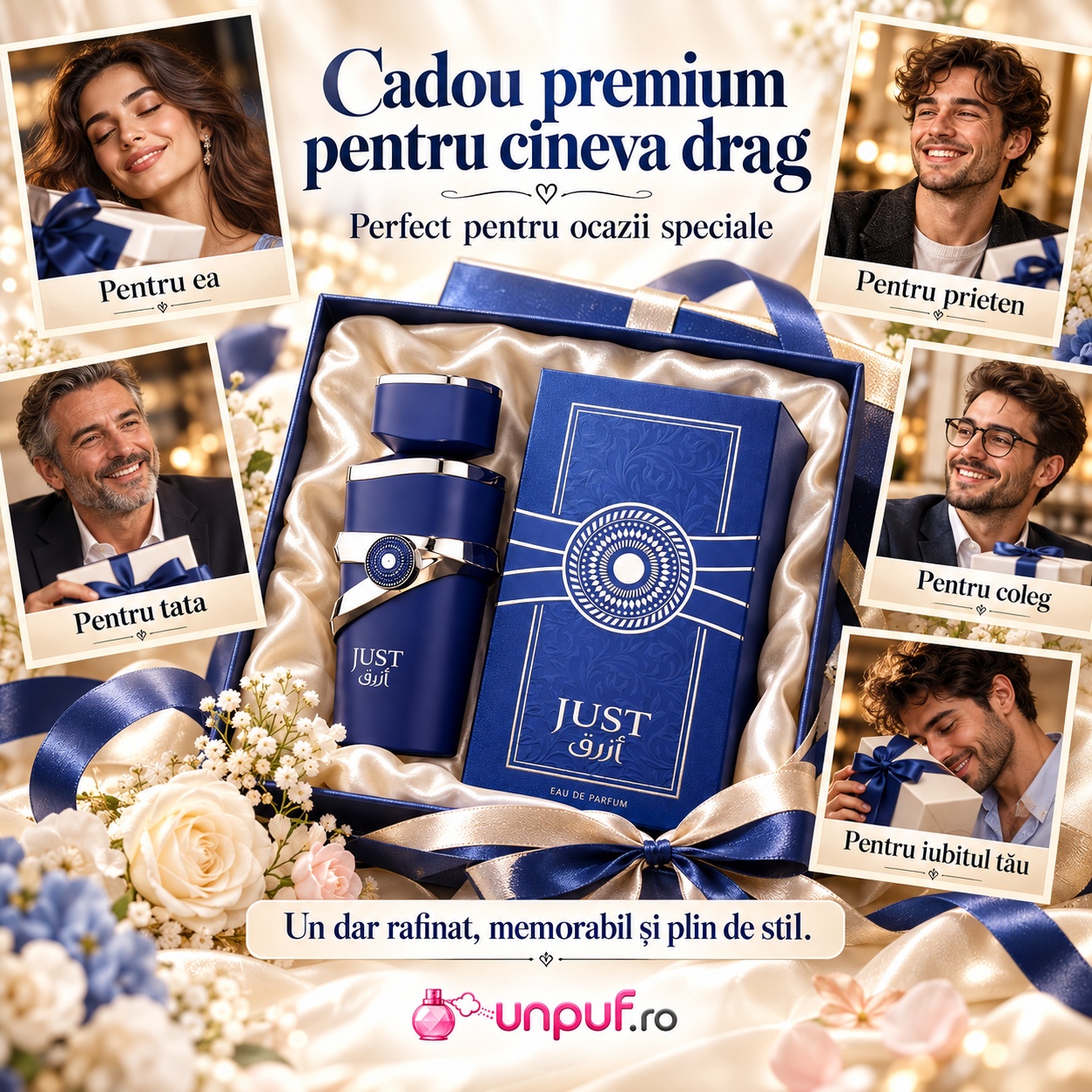 Fragrance World Just Azraq Eau de Parfum 100 ml cadou premium pentru bărbați
