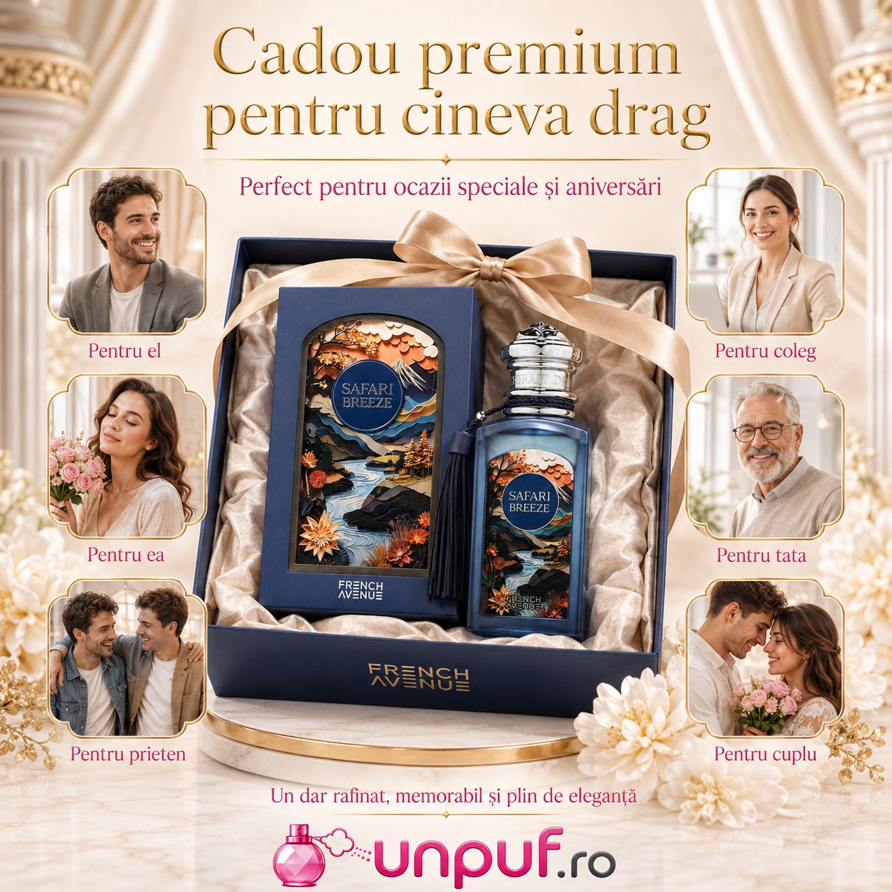 Safari Breeze French Avenue cadou premium pentru el pentru ea pentru coleg pentru tată pentru prieten sau cuplu