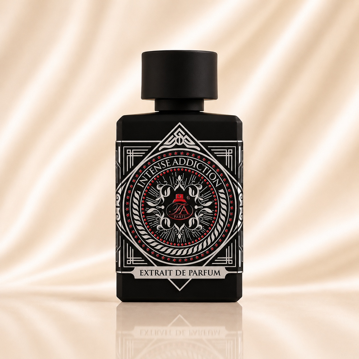 Intense Addiction French Avenue sticlă neagră mată Extrait de Parfum 80 ml parfum arabesc elegant