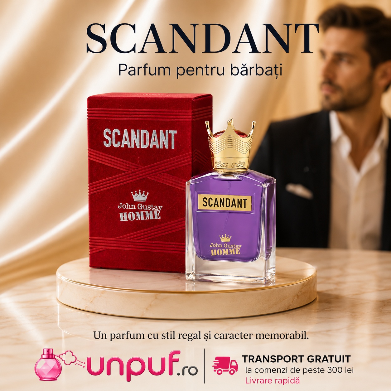 John Gustav Homme Scandant parfum pentru bărbați cu stil regal și caracter memorabil