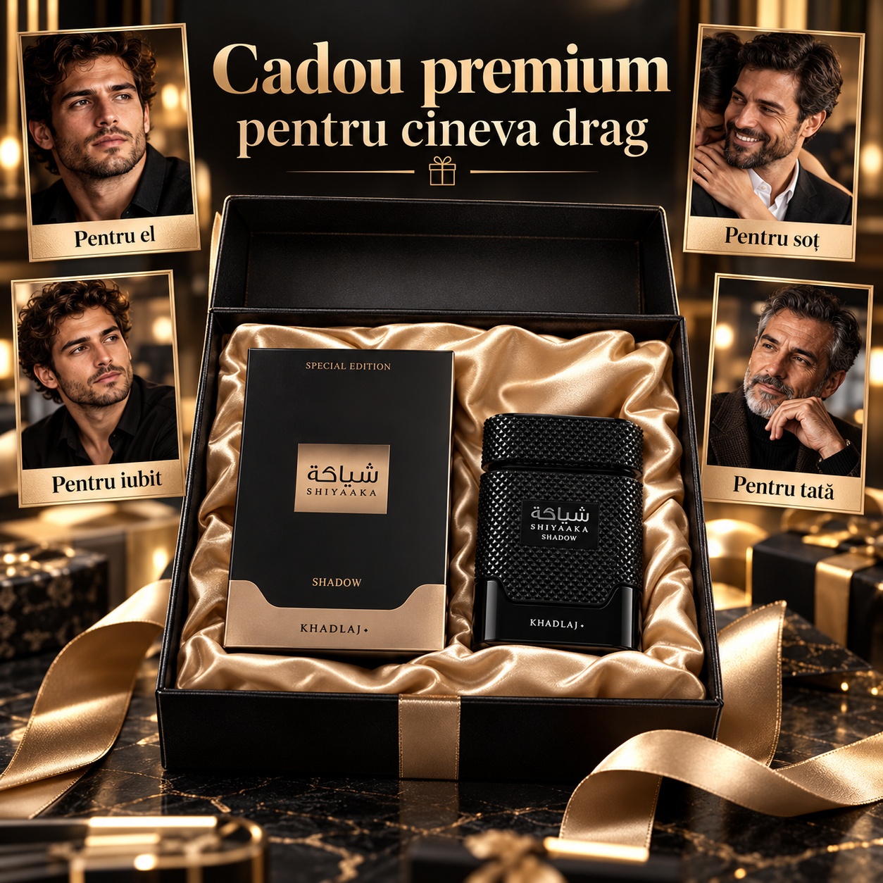 Khadlaj Shiyaaka Shadow cadou premium pentru el soț iubit sau tată