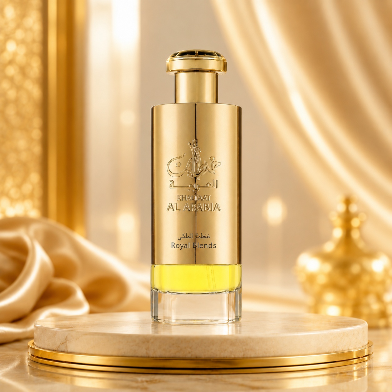 Khaltaat Al Arabia Royal Blends Lattafa sticlă aurie parfum unisex 100 ml