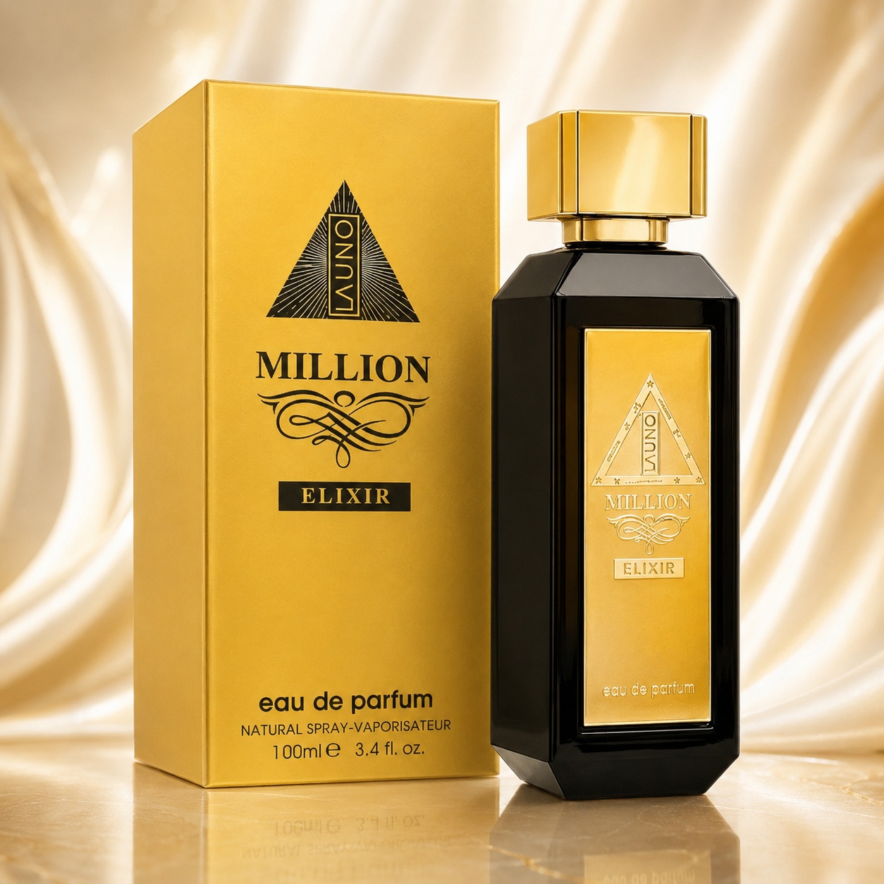 Parfum La Uno Million Elixir Fragrance World 100 ml Apă de Parfum Bărbați cu sticlă și cutie