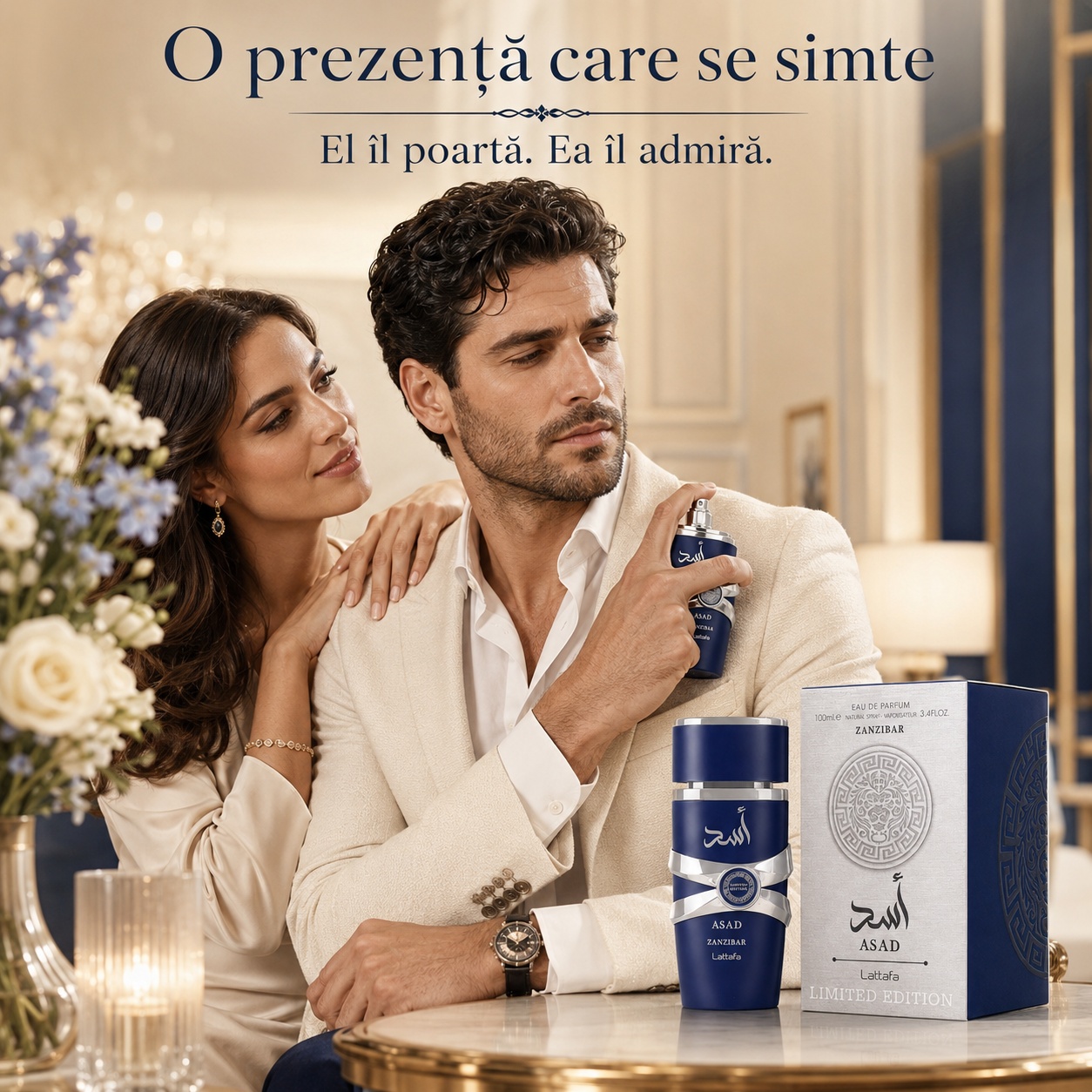 Lattafa Asad Zanzibar Limited Edition parfum bărbătesc cu prezență elegantă apreciată de femei