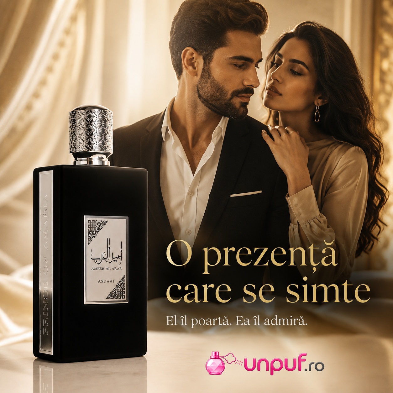 Lattafa Asdaaf Ameer Al Arab parfum bărbătesc elegant, romantic și memorabil