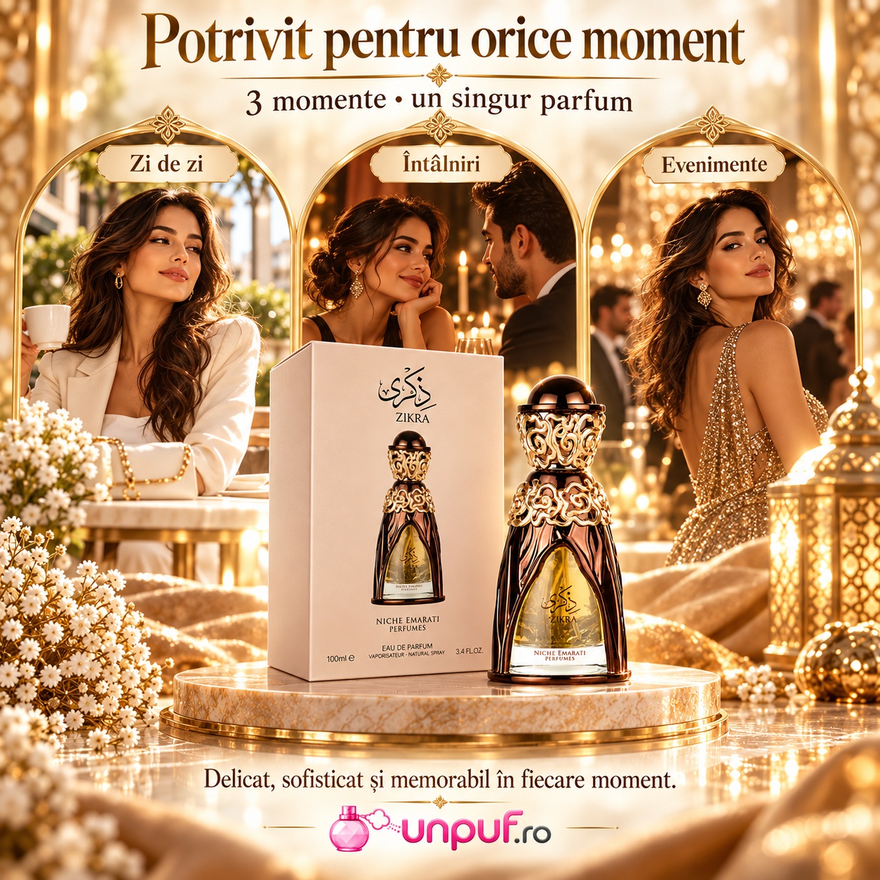 Lattafa Niche Emarati Zikra potrivit pentru zi de zi întâlniri și evenimente elegante
