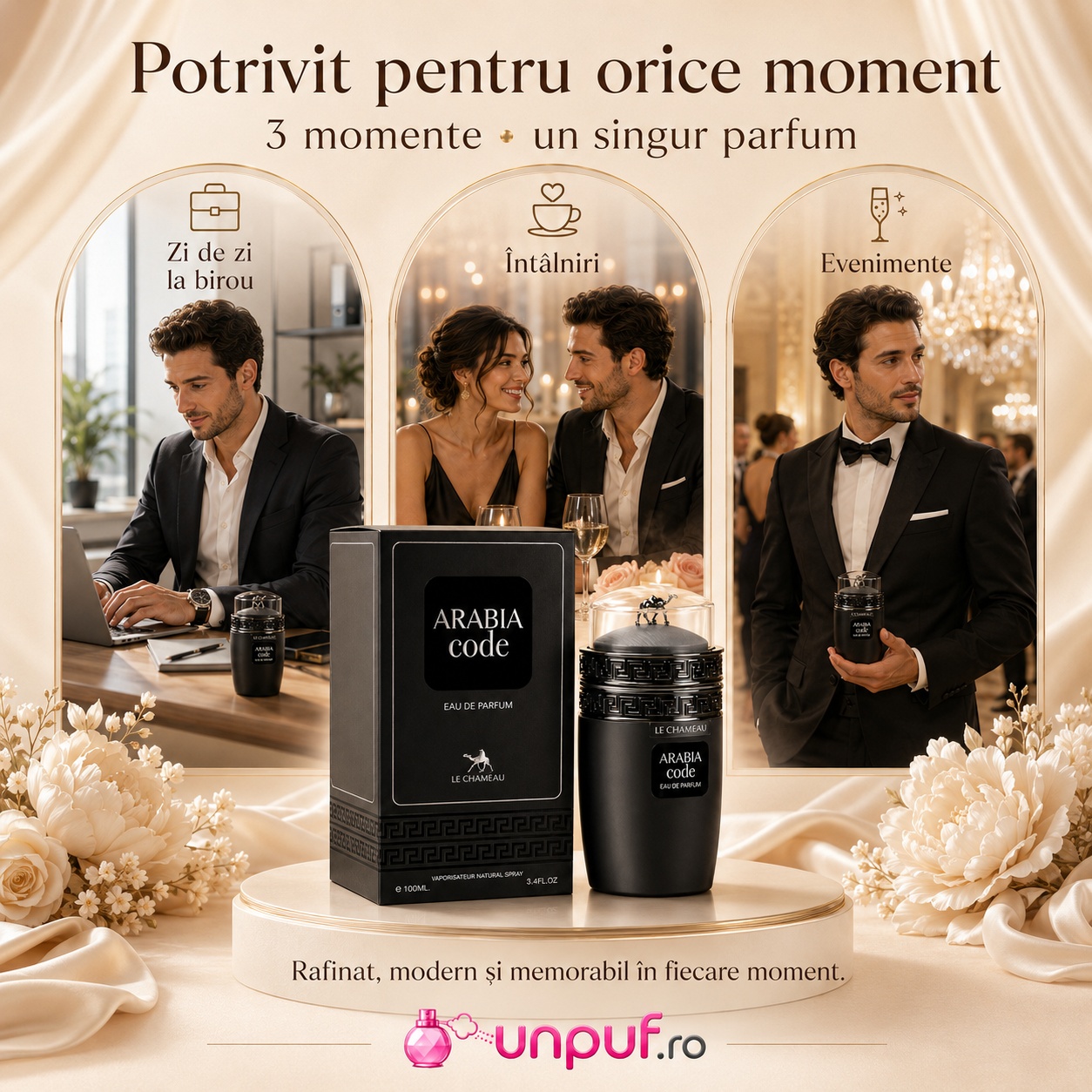 Parfum Le Chameau Arabia Code potrivit pentru zi de zi la birou &icirc;nt&acirc;lniri și evenimente