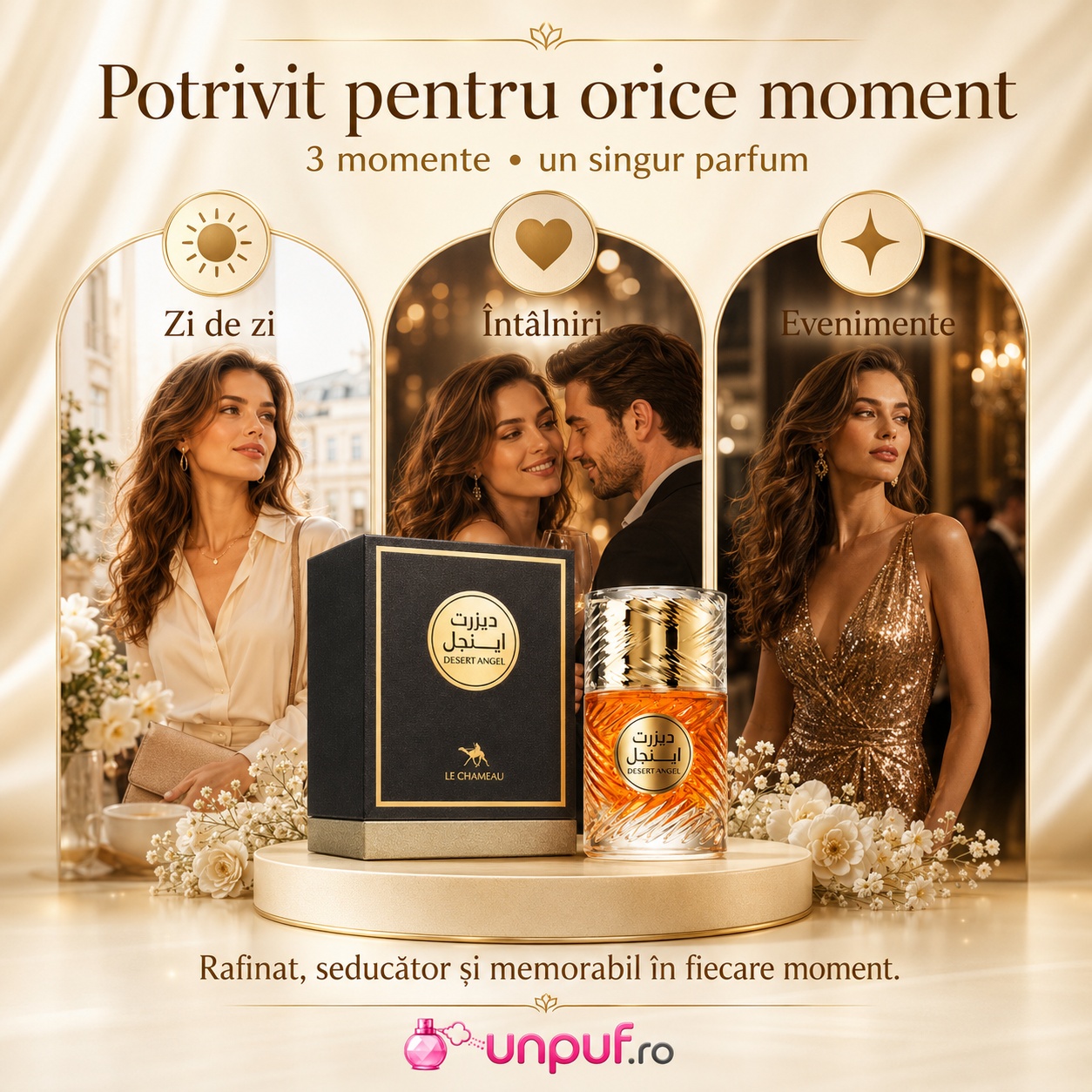 Parfum Le Chameau Desert Angel potrivit pentru zi de zi &icirc;nt&acirc;lniri și evenimente elegante