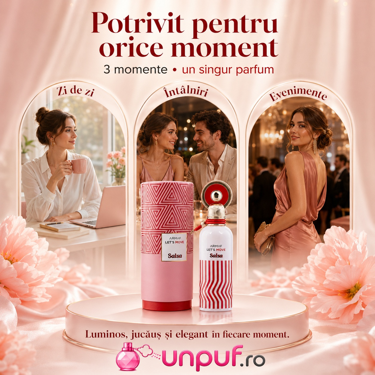 Let&rsquo;s Move Salsa Armaf potrivit pentru zi de zi &icirc;nt&acirc;lniri și evenimente