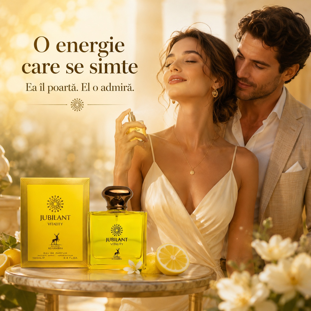 Jubilant Vitality Maison Alhambra, parfum luminos și energic cu efect proaspăt