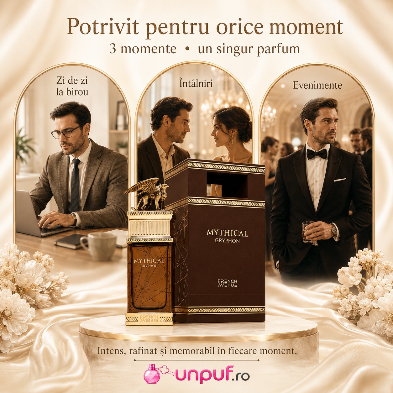 Parfum Mythical Gryphon potrivit pentru zi de zi la birou, &icirc;nt&acirc;lniri și evenimente