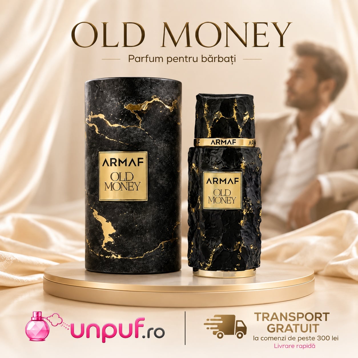 Old Money Armaf prezentare premium parfum pentru bărbați cu transport gratuit la comenzi eligibile